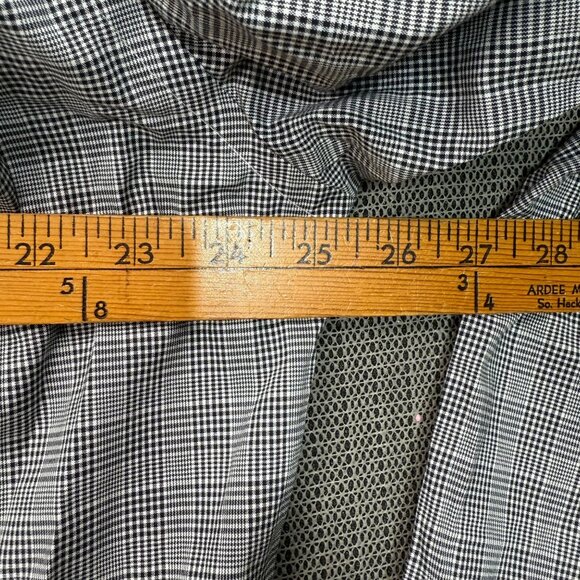 Lauren Ralph Lauren Mens 17 1/2 36/37 Gray Plaid Slim Fit Shirt Long Sleeve - Picture 7 of 8